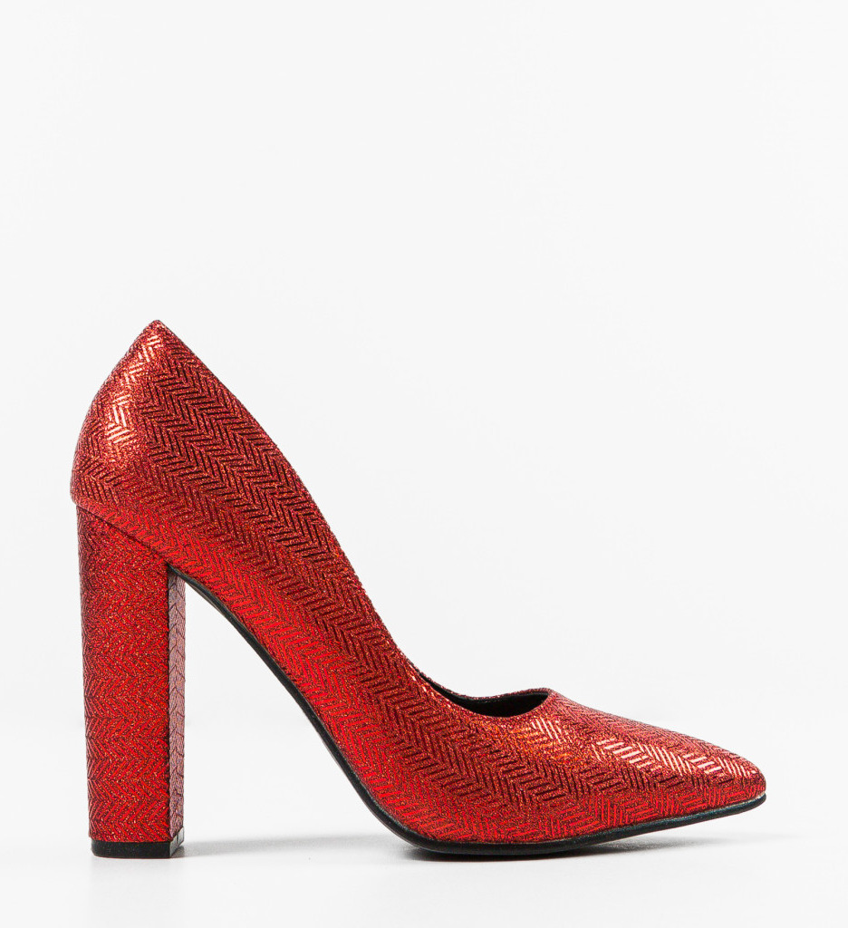 Pantofi dama Traci Rosii - Eleganță și Stil - imagine 5