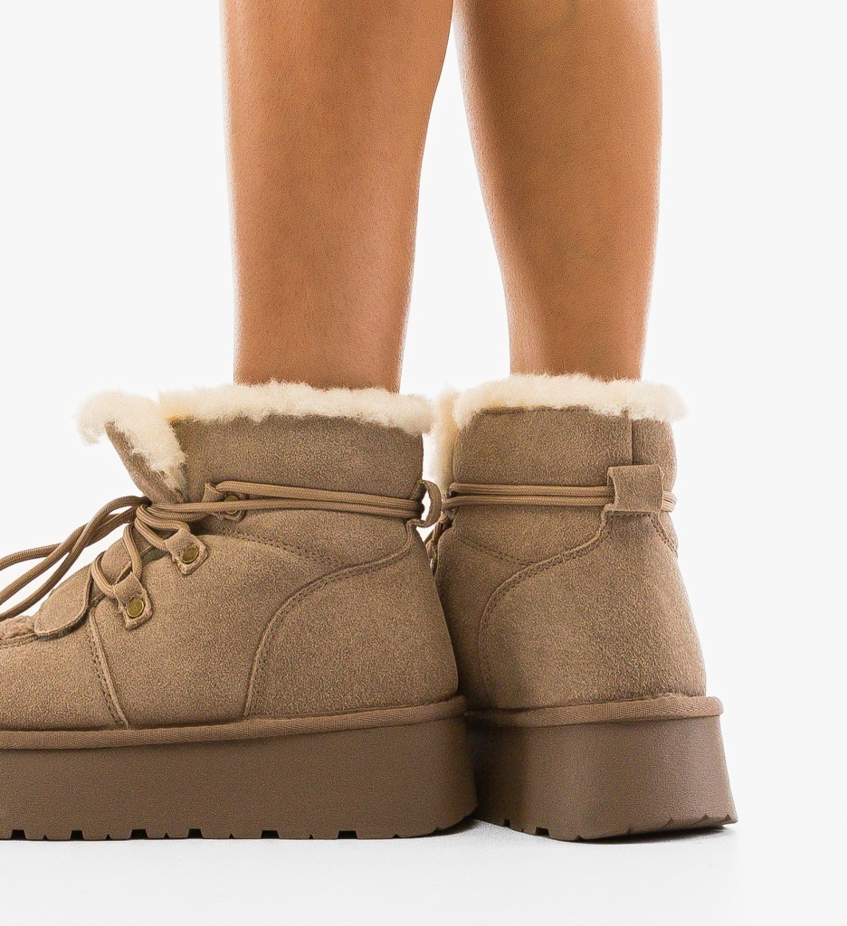 Cizme Ug Hamme Khaki Depurtat - Confort Urban - imagine 3