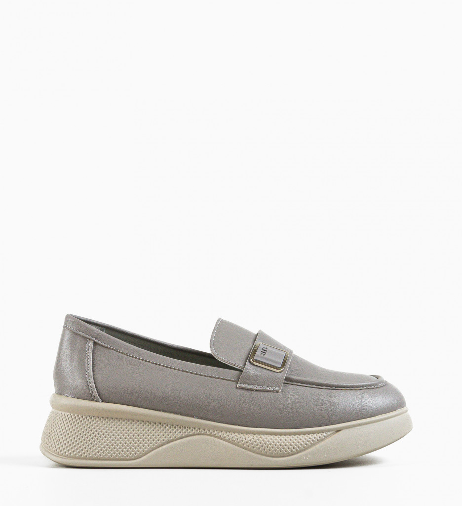 Pantofi Casual Dama Catlyn Gri | Confort si Stil - imagine 5