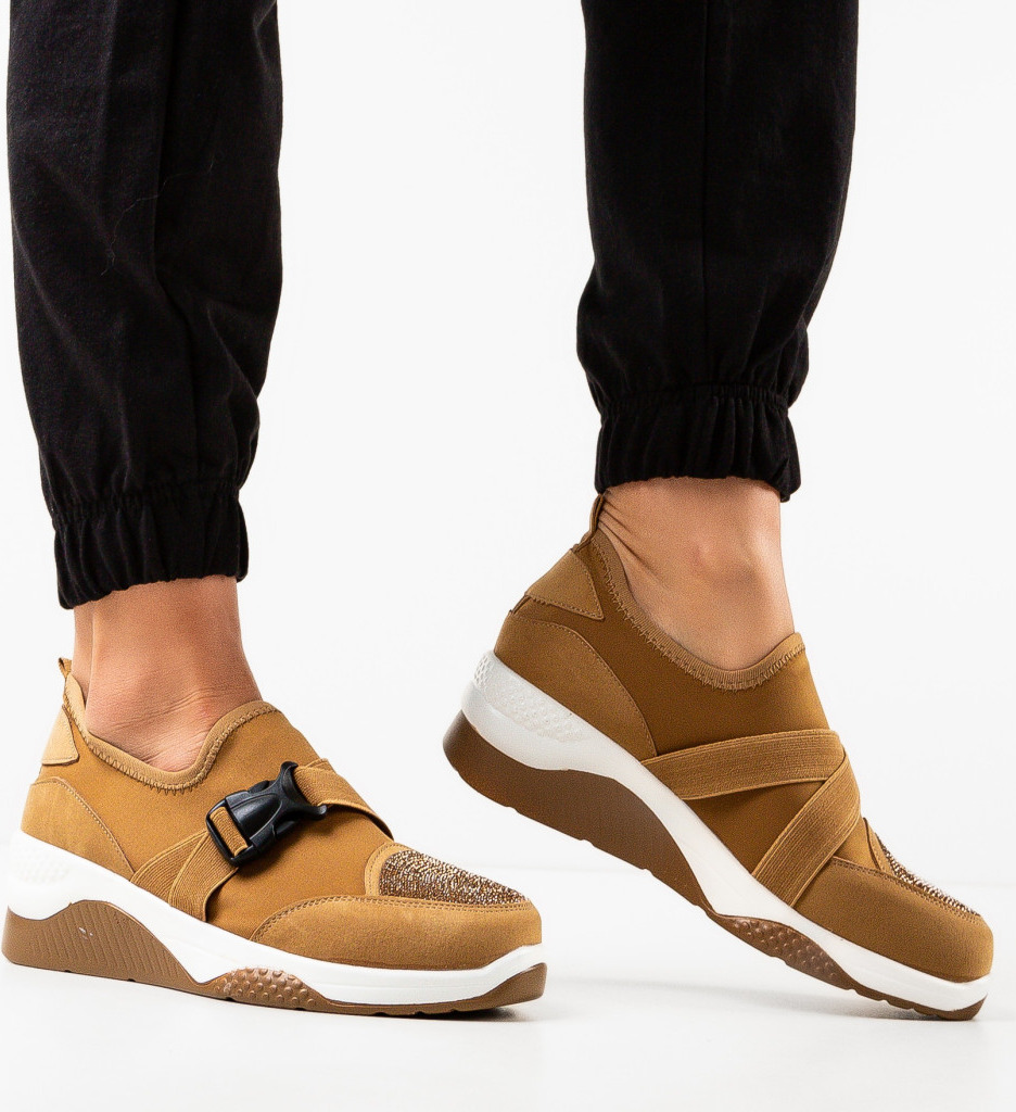 Sneakers Tensive Khaki Dama - Confort Urban