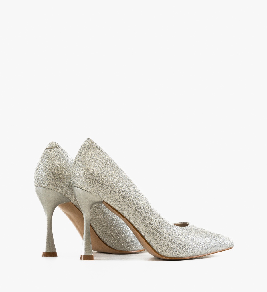 Pantofi Stiletto Argintii Bridie - Eleganță și Stil - imagine 3