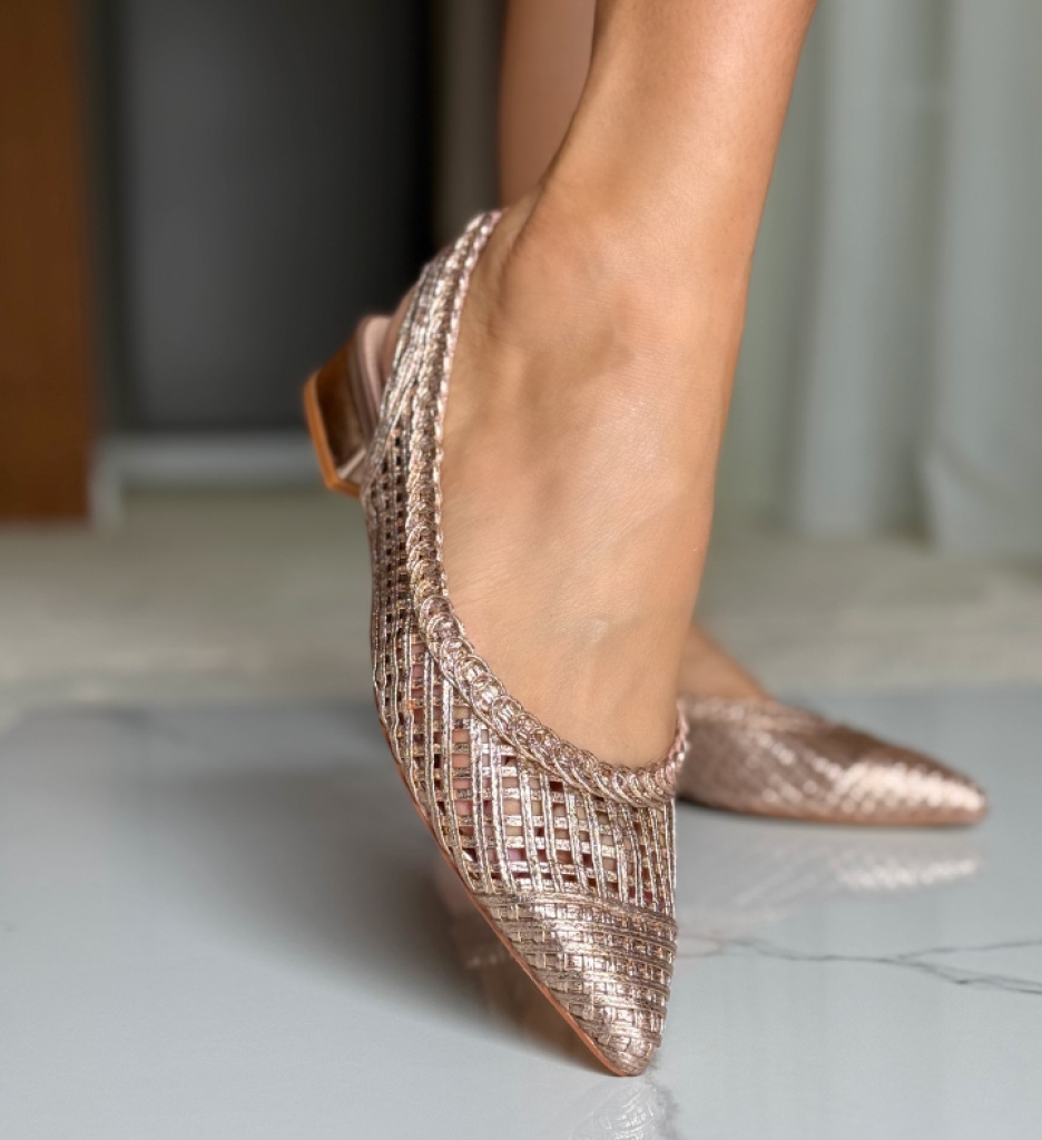 Balerini Dama Frenchie Bronz | Confort și Stil - imagine 3