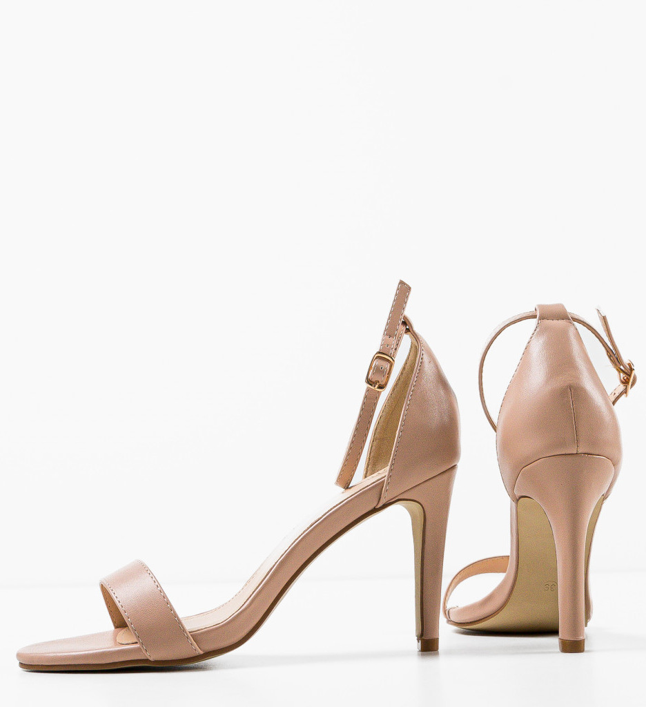 Sandale Toc Rekoman Nude - Eleganță și Confort - imagine 6