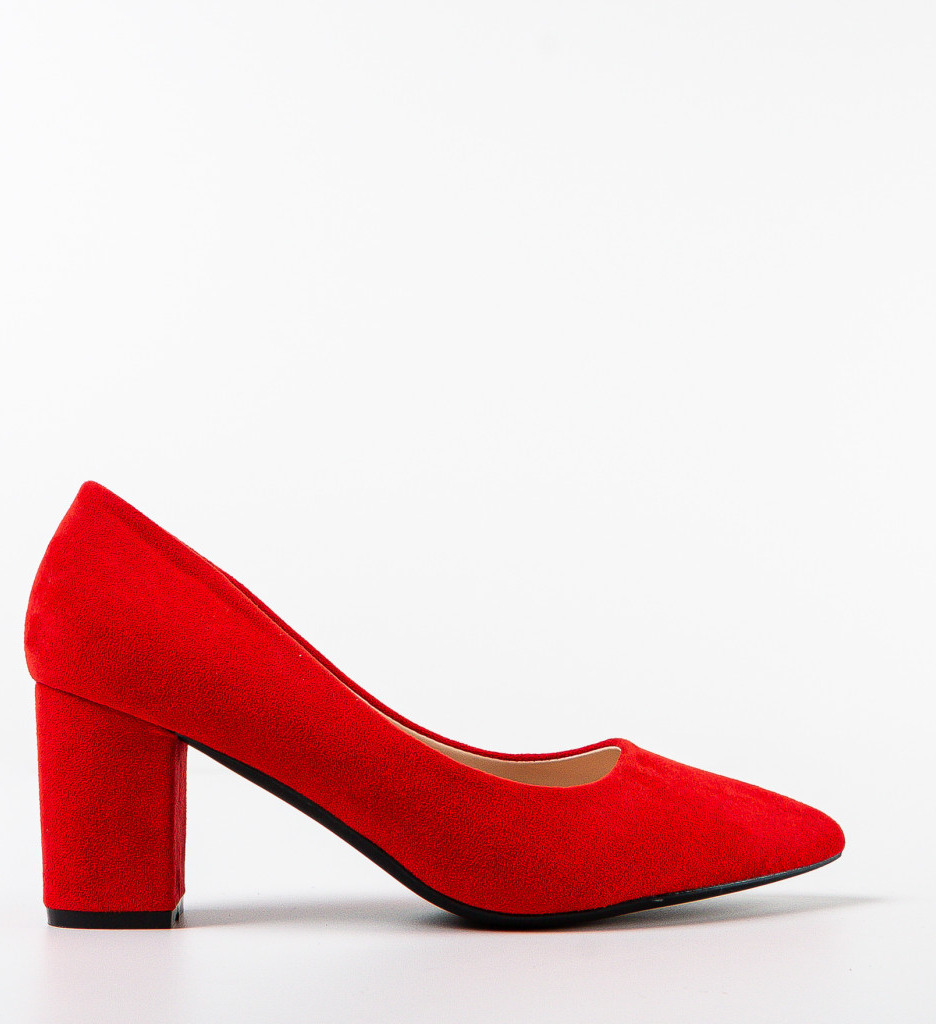 Pantofi dama Monty Rosii cu Toc - Eleganță Maximă - imagine 5