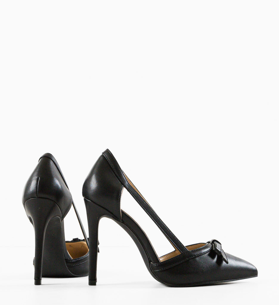 Pantofi Dama Delshad Negri cu Toc - Eleganță Asigurată - imagine 6