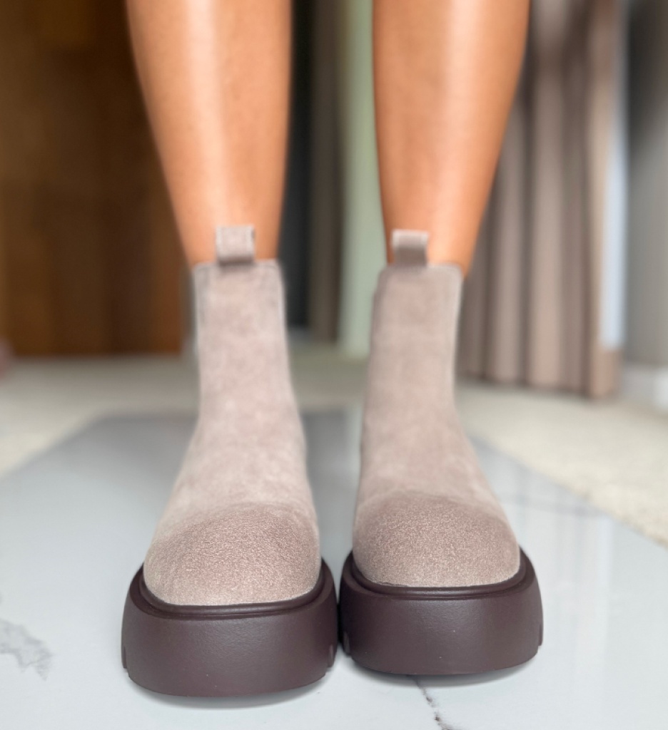 Ghete Dama Maymay Gri - Eleganță și Confort - imagine 4