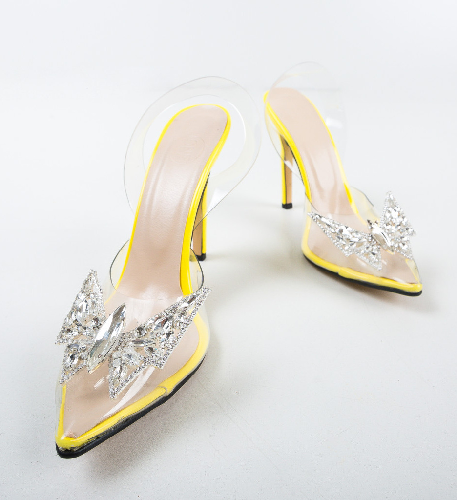 Pantofi Zeltis Galbeni cu Toc - Eleganță și Stil - imagine 7