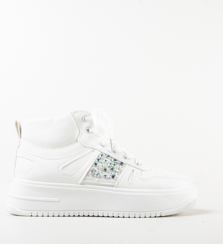 Sneakers Dama Jaria Albi - Confort și Stil - imagine 5