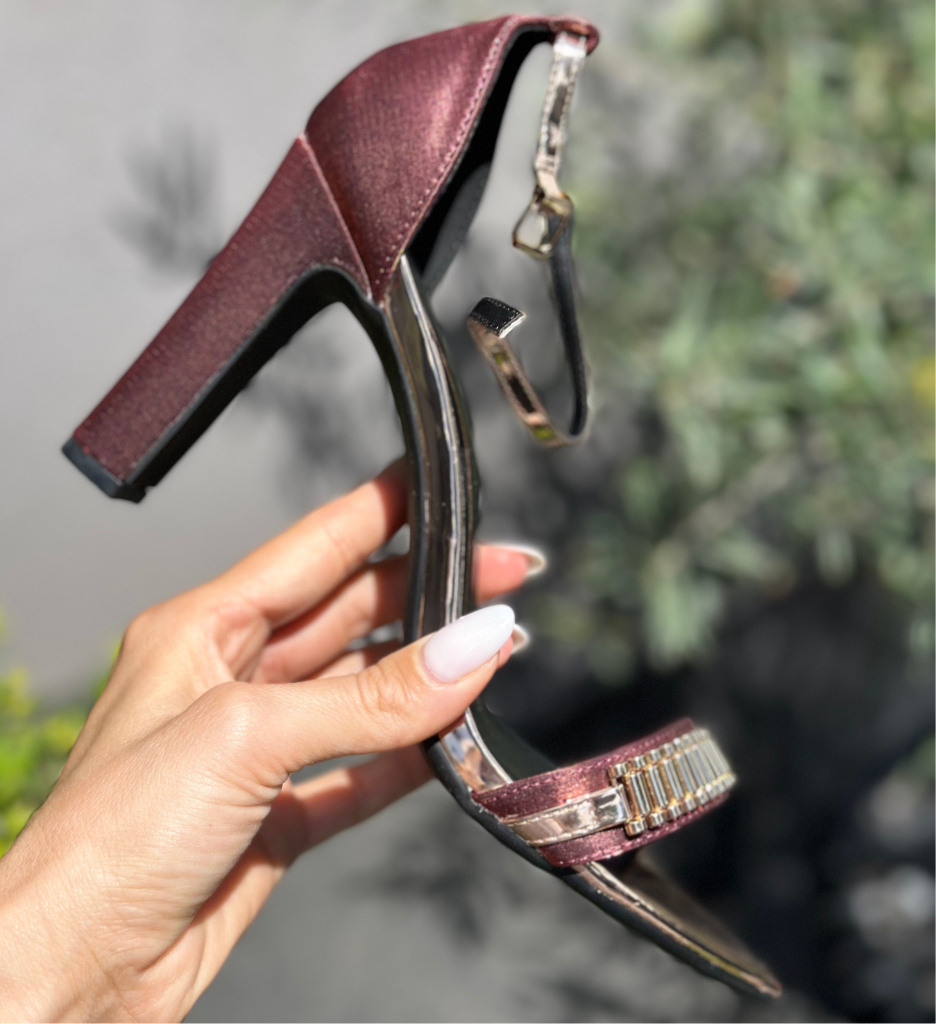 Sandale Oliv Maro cu Toc - Eleganță și Stil - imagine 7