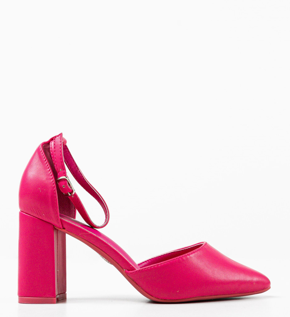 Pantofi Ortzi Roz cu Toc Eleganți - imagine 5