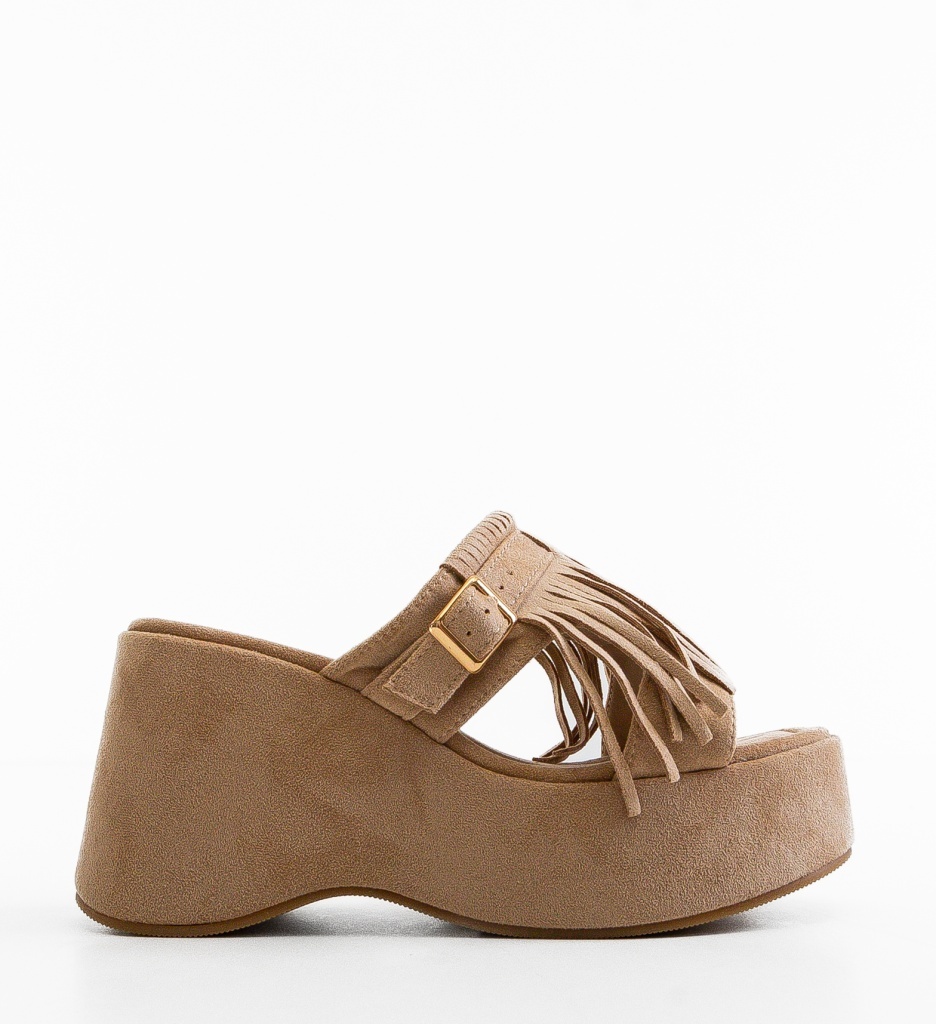 Platforme Dama Korani Bej | Eleganta si Confort - imagine 6
