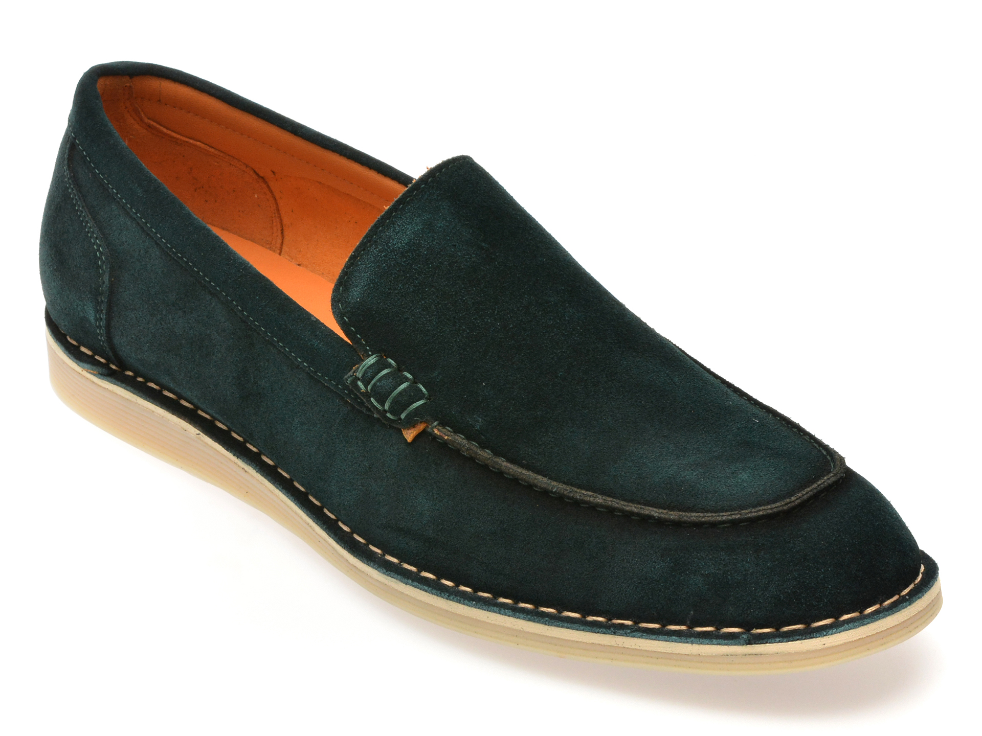 Mocasini Epica Piele Întoarsă Verde | Eleganță și Confort