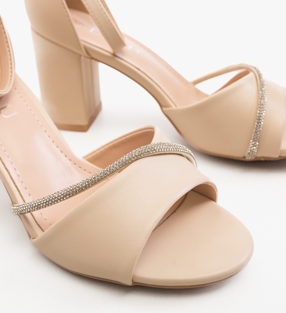 Sandale Dama Tatuu Bej Elegante - imagine 4
