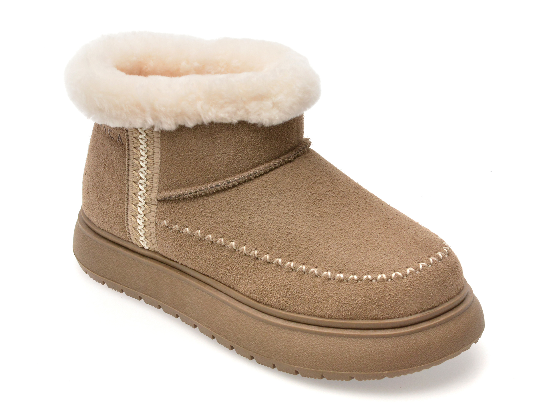 Ghete EPICA Gri Piele Intarsa - Eleganta si Confort