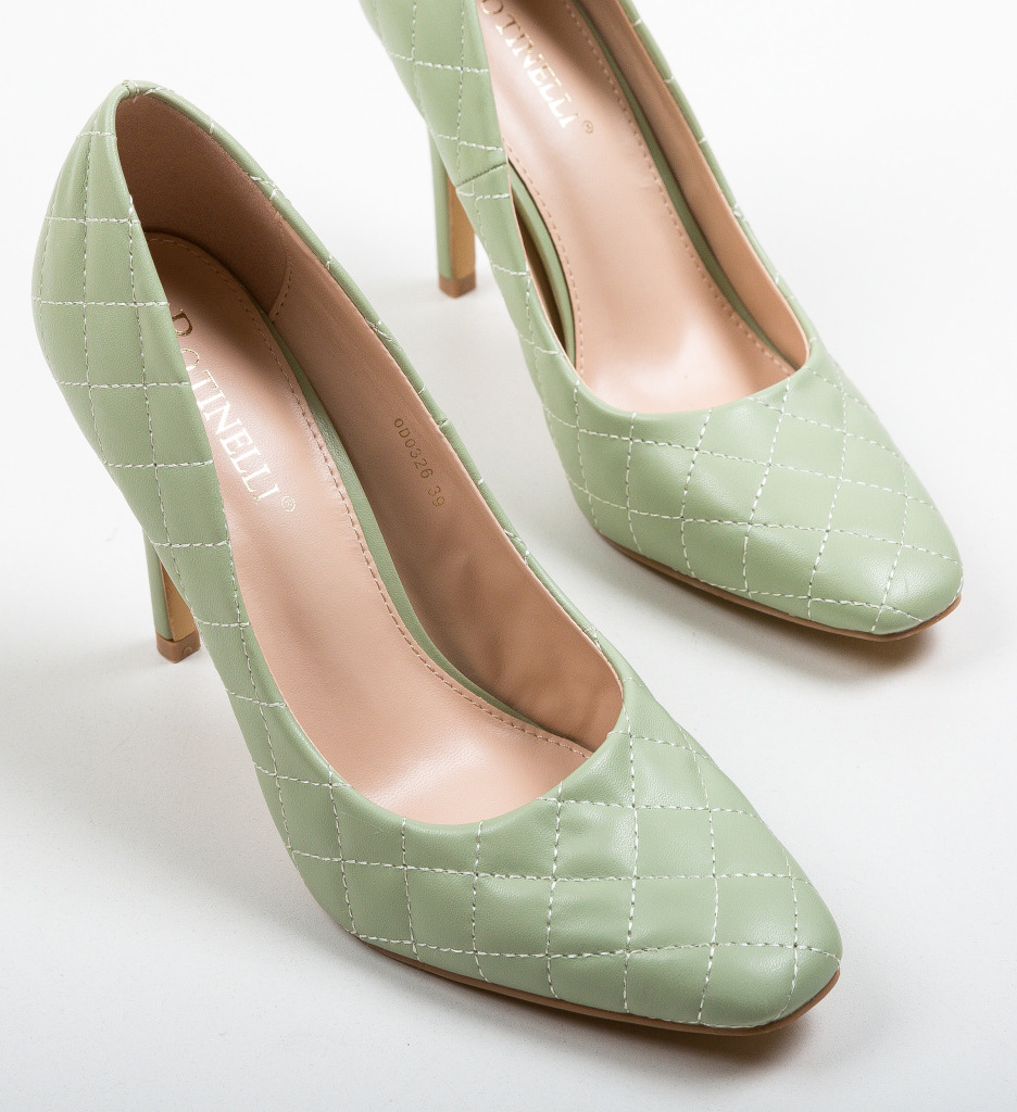 Pantofi Moba Turcoaz cu Toc Eleganți - imagine 7