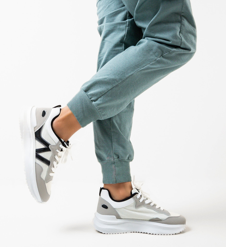 Sneakers Osborne Gri 2 - Confort Sport Dama - imagine 3