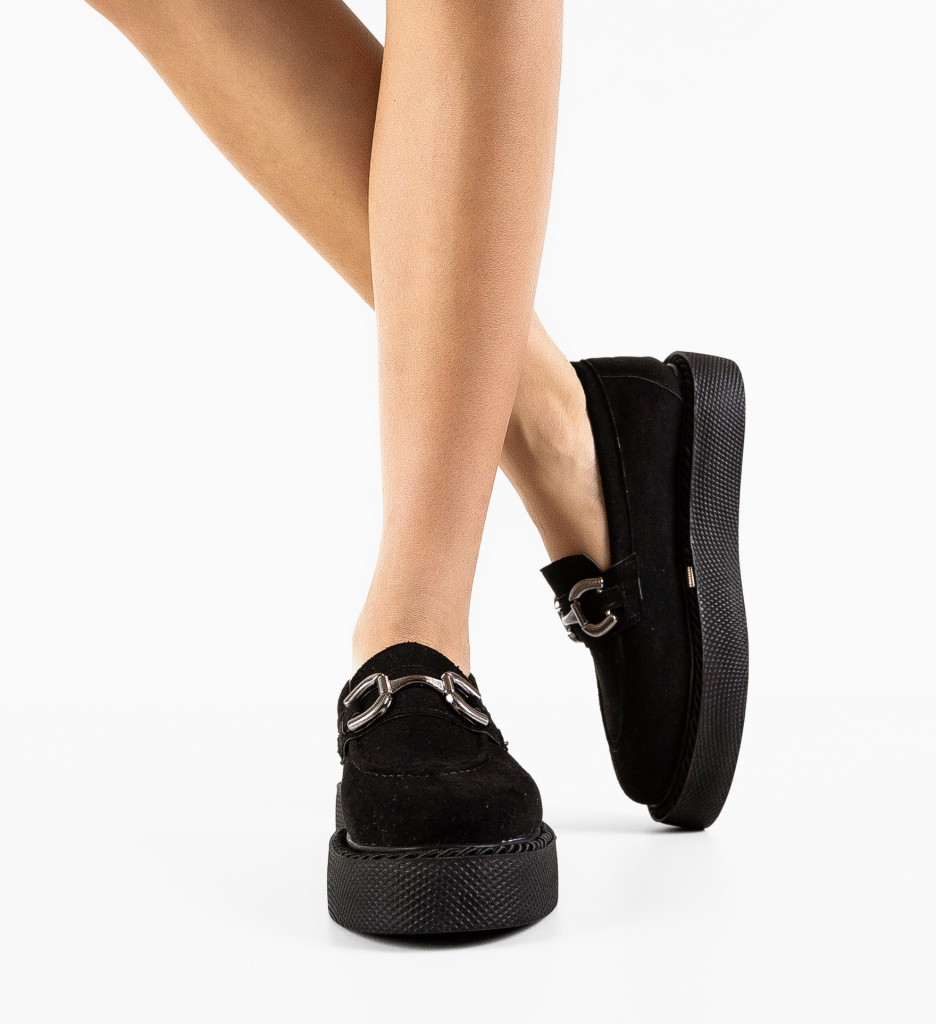 Pantofi Casual Selvie Negri | Confort și Stil - imagine 2