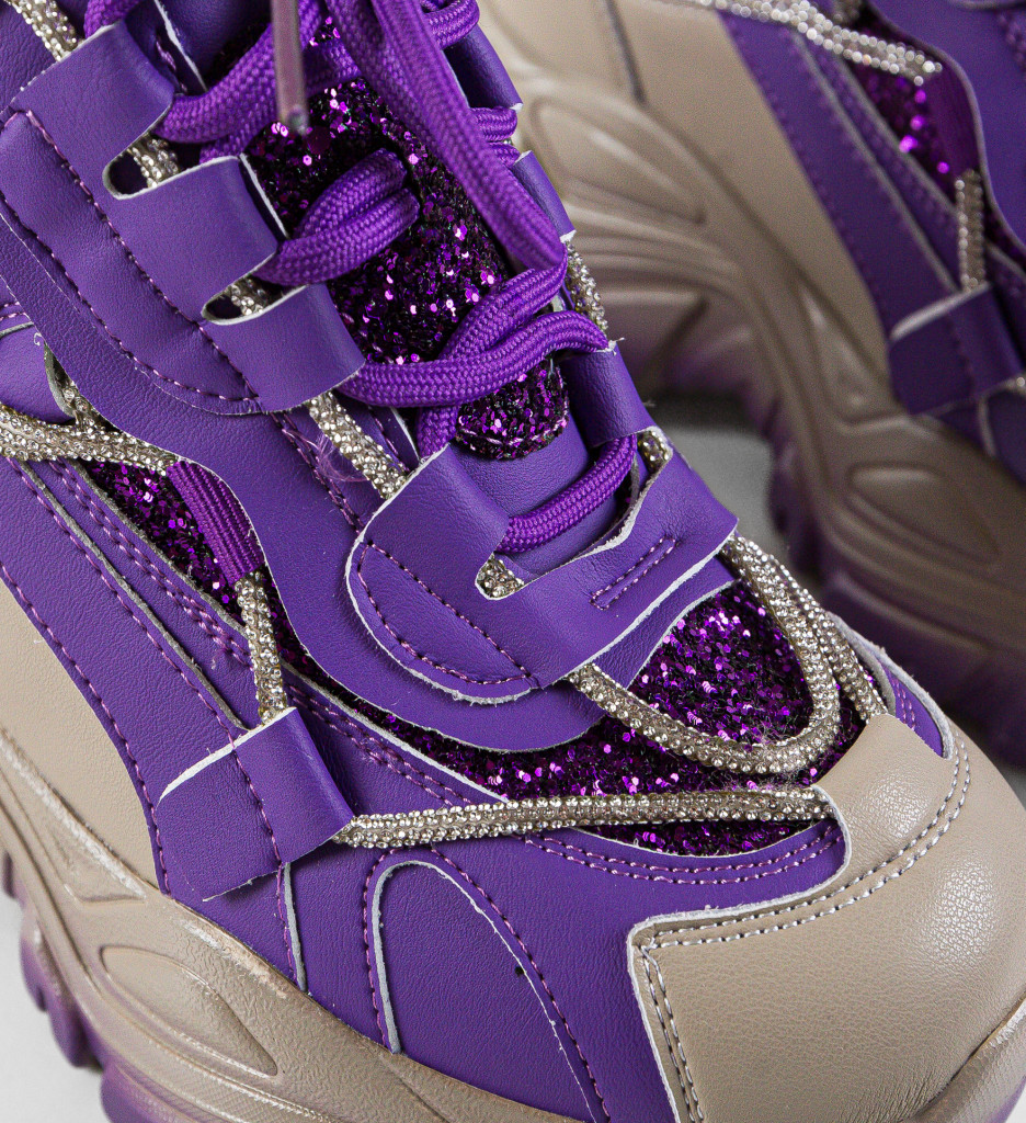 Sneakers Dama Andaluzia Mov - Confort & Stil Urban - imagine 8