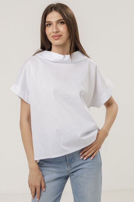 Bluza Poplin Bumbac Shopika | Elegantă și Confortabilă