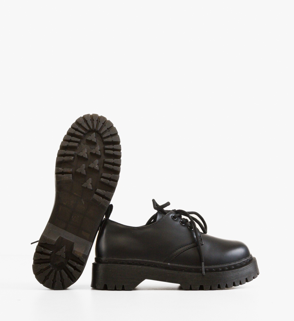 Pantofi Casual Negri Uchen | Stil Zilnic - imagine 5