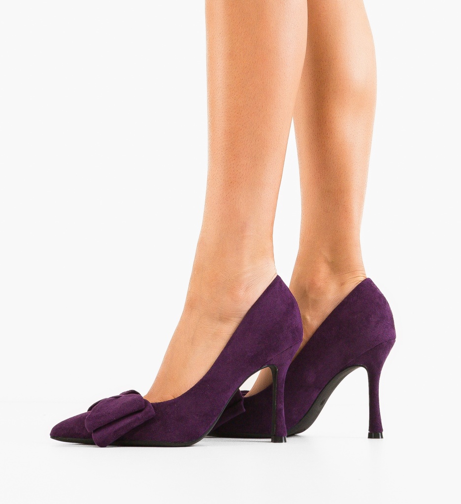 Pantofi Stiletto Mov Lester - Eleganță Asigurată - imagine 2