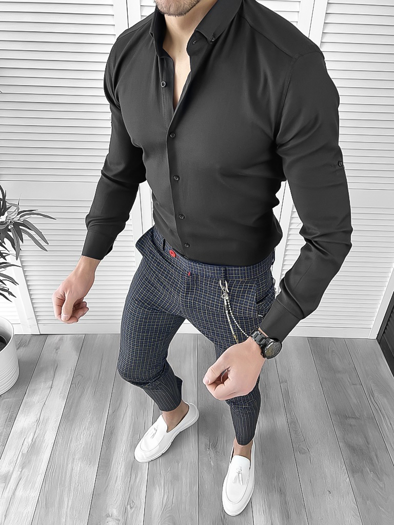 Tinuta Smart Casual Barbati Slim Fit 2 Piese