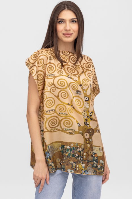 Bluză Poncho Matase Klimt Shopika