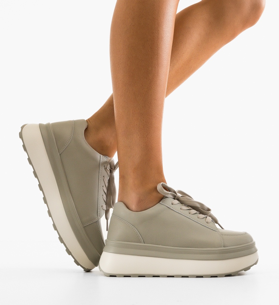 Sneakers Dama Wenom Gri 2 - Confort și Stil - imagine 3