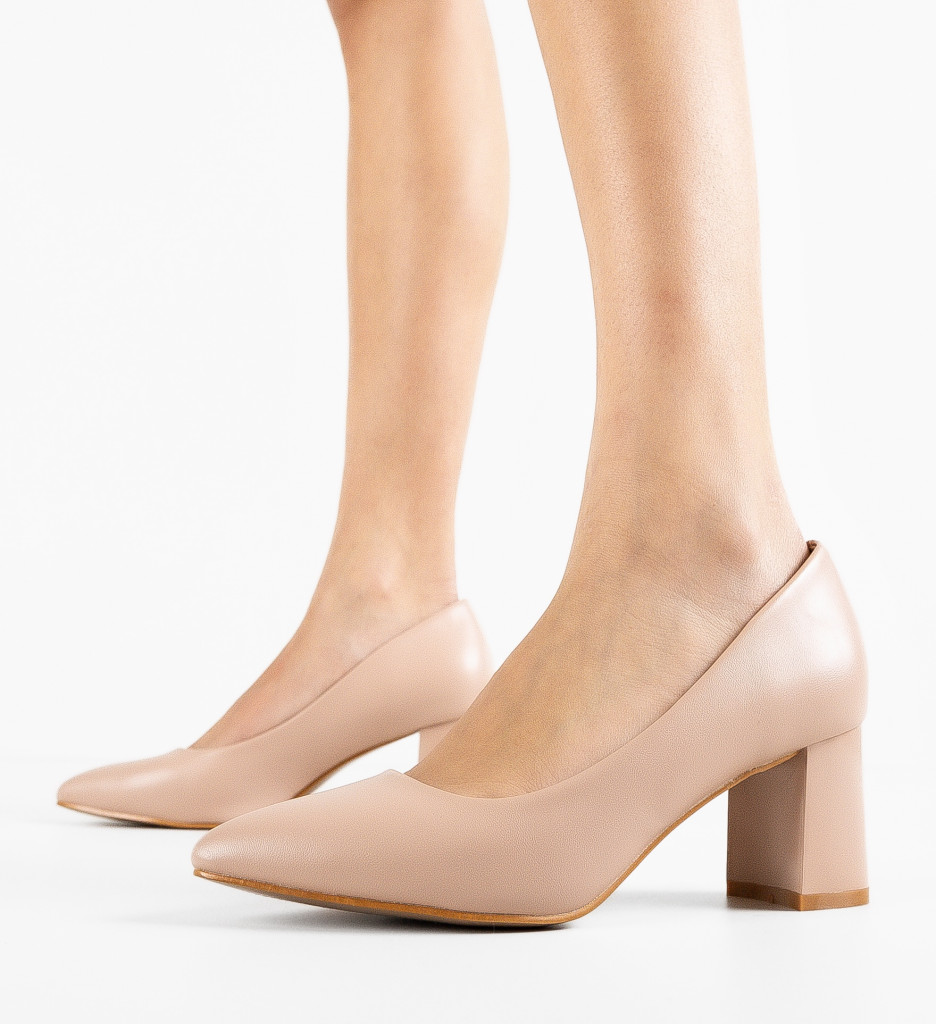 Pantofi Dama Roz cu Toc - Eleganță Asigurată - imagine 4
