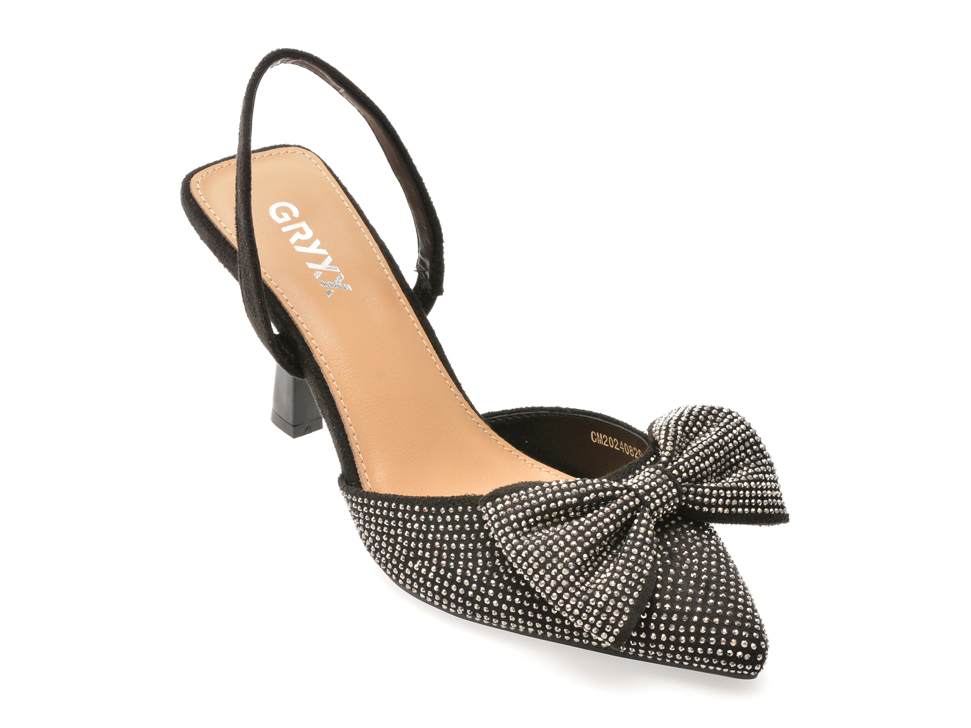 Pantofi Eleganti GRYXX Negri din Piele Ecologică