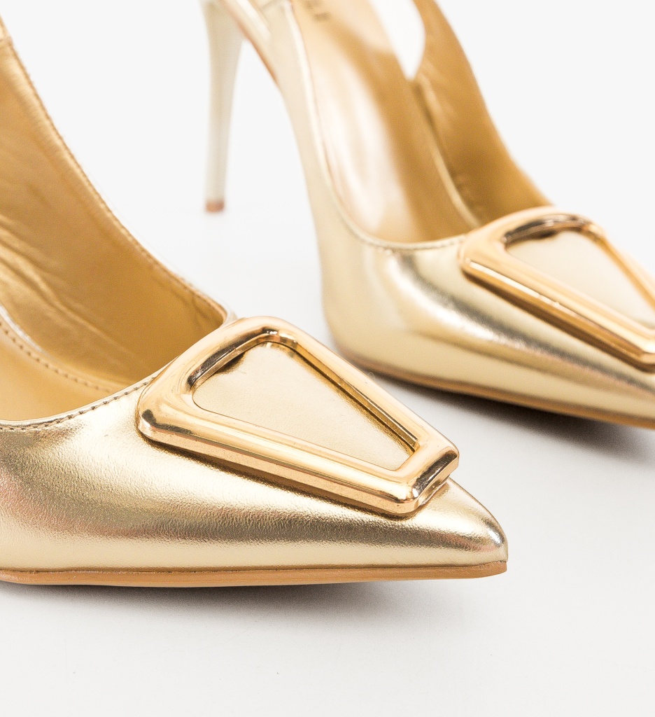 Pantofi Malas Aurii | Eleganță la Orice Pas - imagine 3