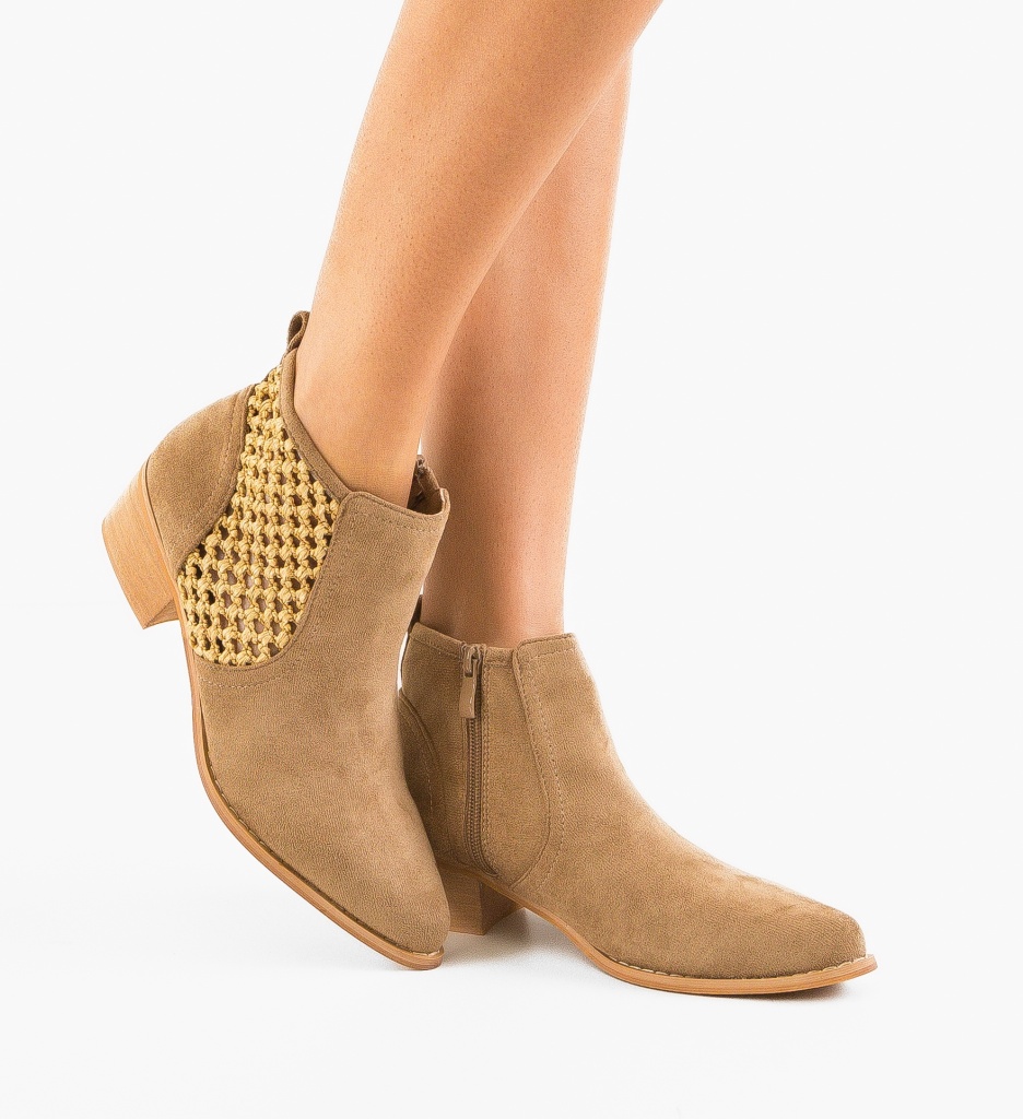 Botine Dama Melod Khaki - Eleganță & Confort - imagine 2