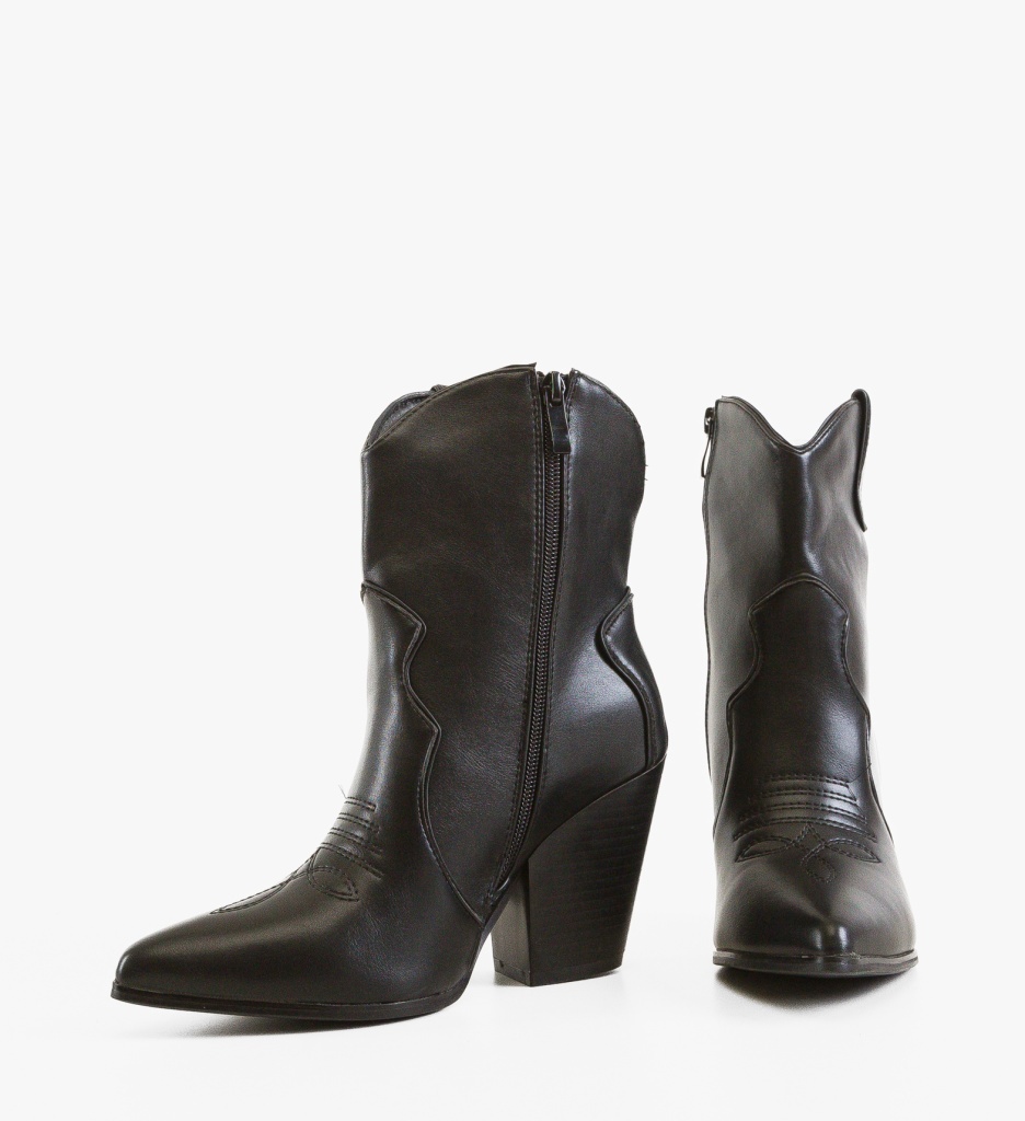 Botine Leea Negre Depurtat | Eleganță și Stil - imagine 2