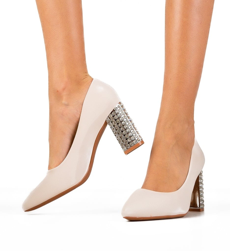 Pantofi Dama Vodal Bej - Eleganță și Stil - imagine 2