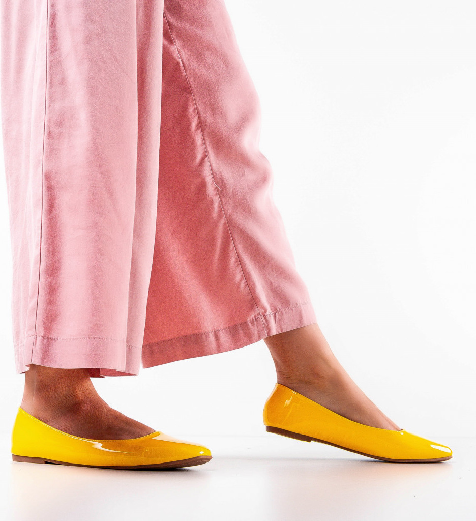 Balerini Galbeni Eleganți - Confort și Stil - imagine 3