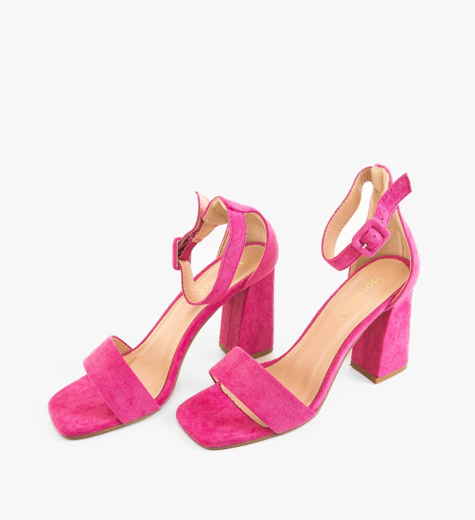 Sandale cu toc Teso Fuchsia - Eleganță și Stil - imagine 4