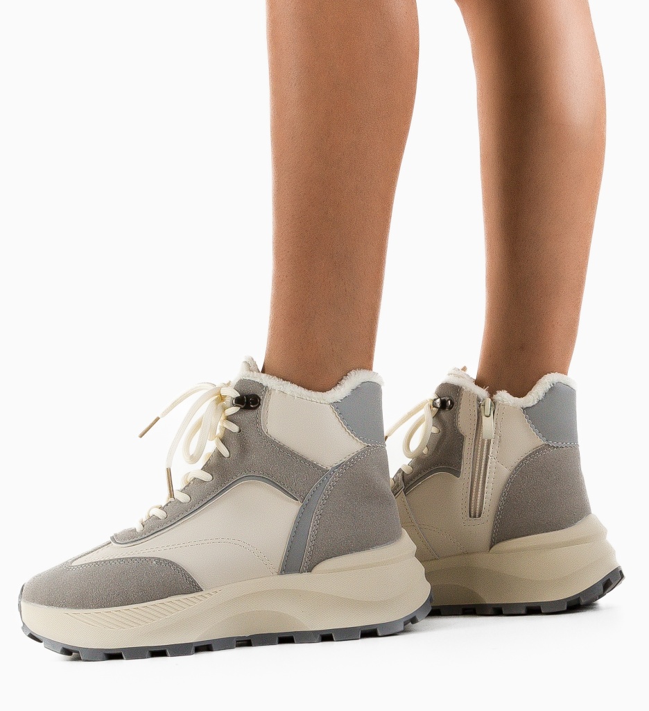 Sneakersi Rotakal Gri - Confort si Stil - imagine 3