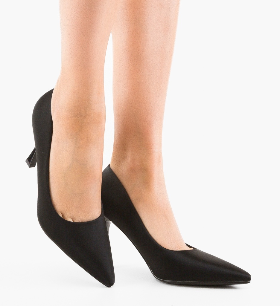 Pantofi cu toc Ucaz Negri – Eleganță și Stil - imagine 2