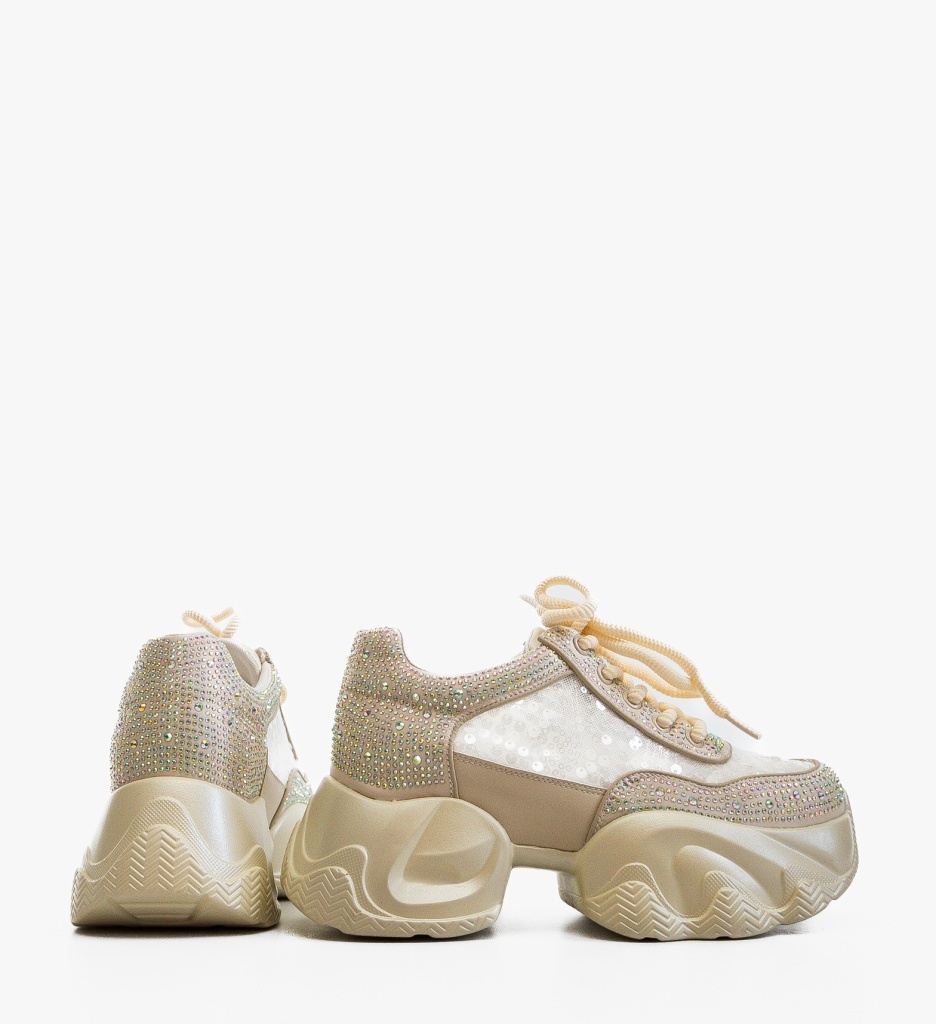 Sneakers Dama Selery Bej | Confort și Stil Sport - imagine 4