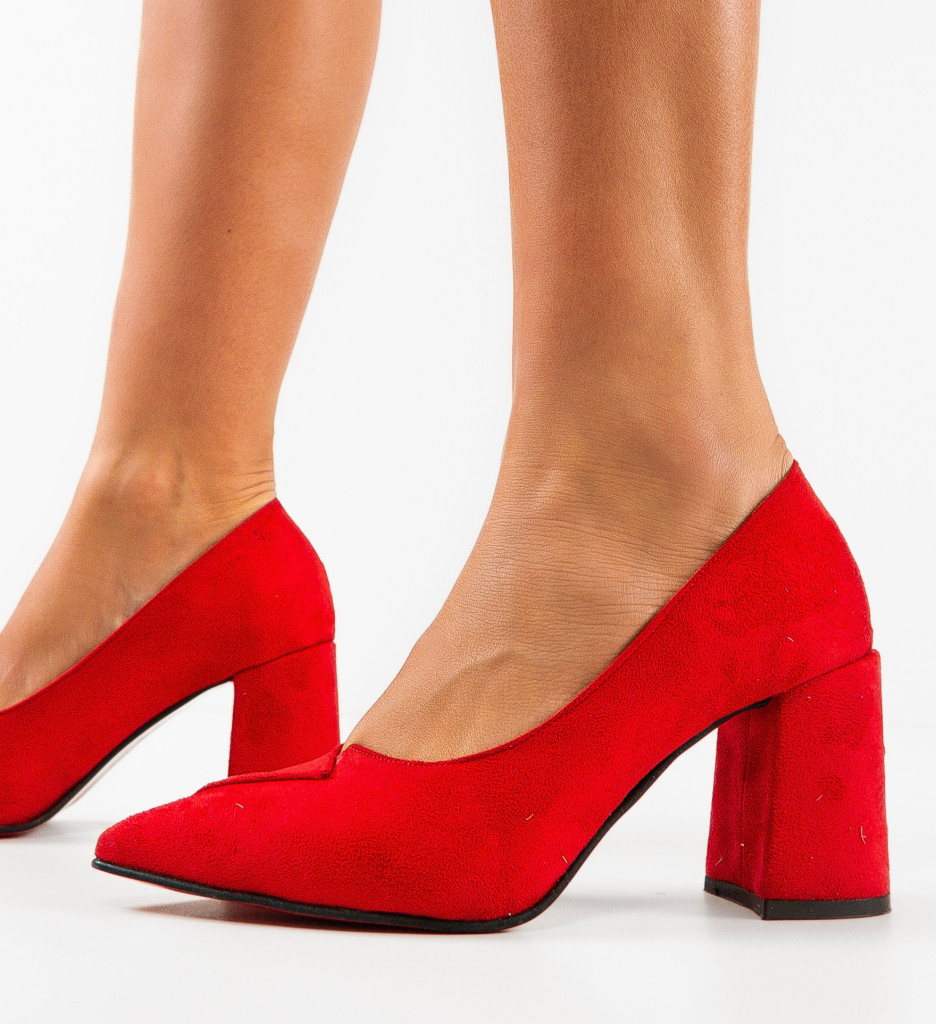 Pantofi Jafanza Rosii cu Toc - Eleganță Garantată - imagine 2