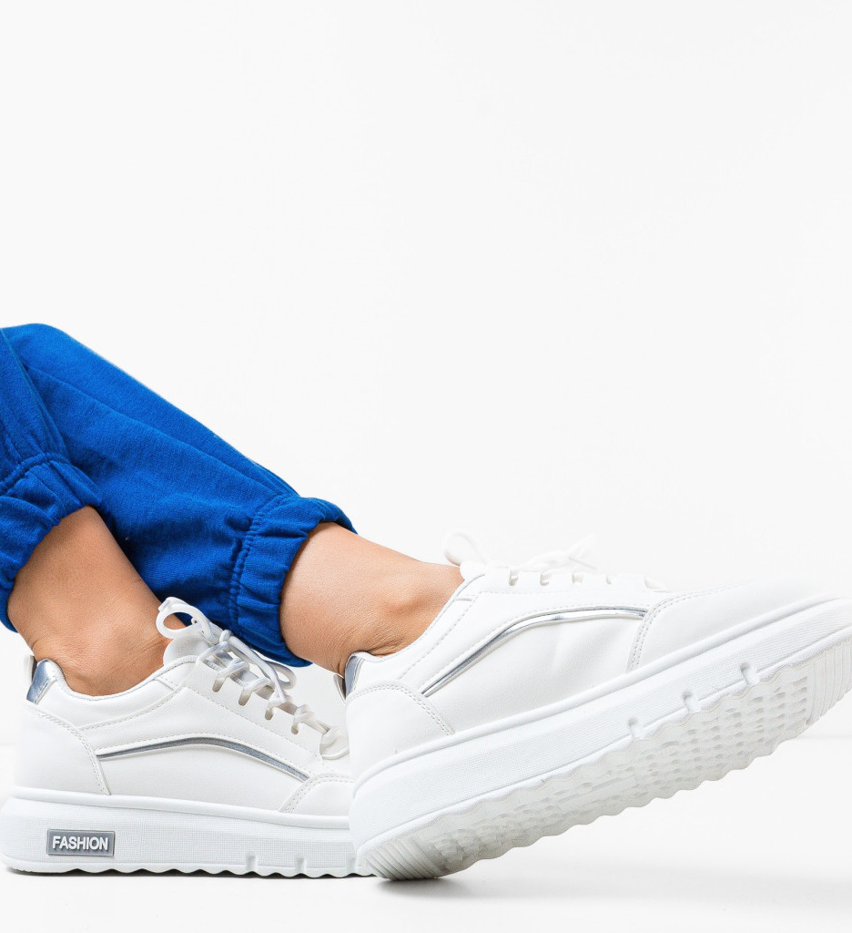 Sneakers Herman Argintii - Confort și Stil Urban
