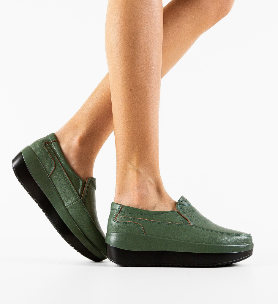 Pantofi Freeman Verzi Casual - Confort și Stil