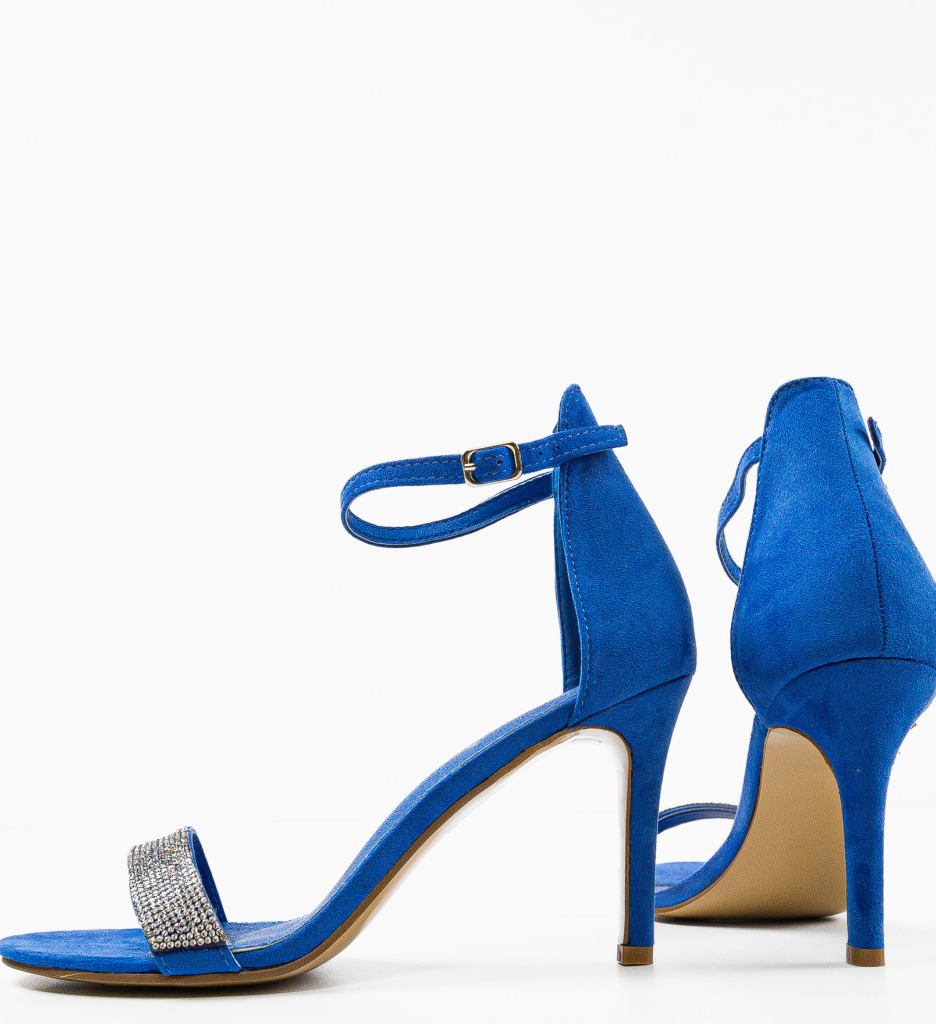 Sandale cu Toc Kandrev Albastre | Eleganță Maximă - imagine 6