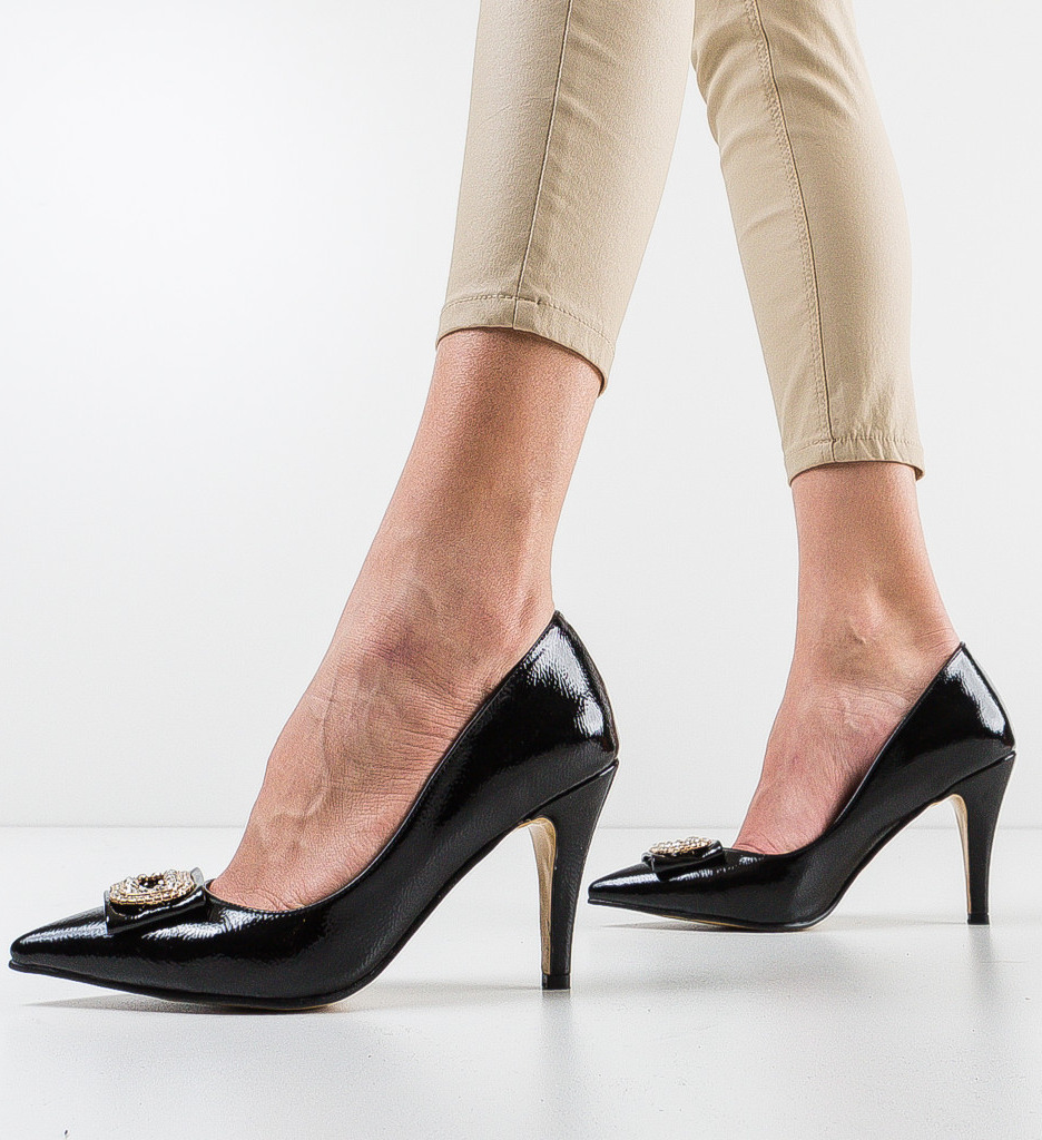 Pantofi cu Toc Esica Negri - Eleganță Asigurată - imagine 3
