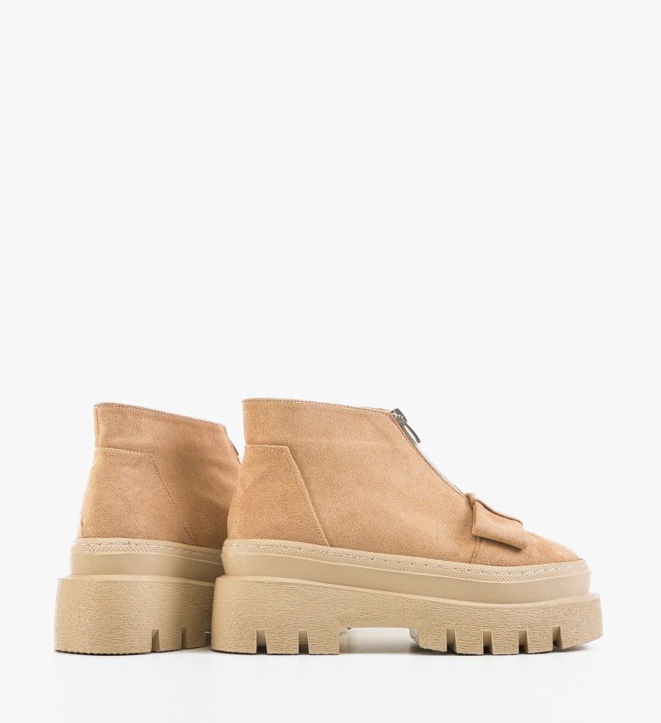 Pantofi Casual Parqua Bej - Confort Stilat - imagine 3
