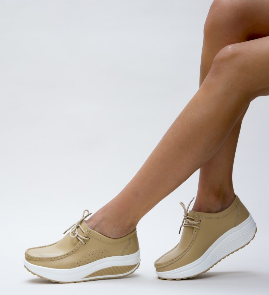 Pantofi Casual Roly Bej - Confort și Stil Zilnic