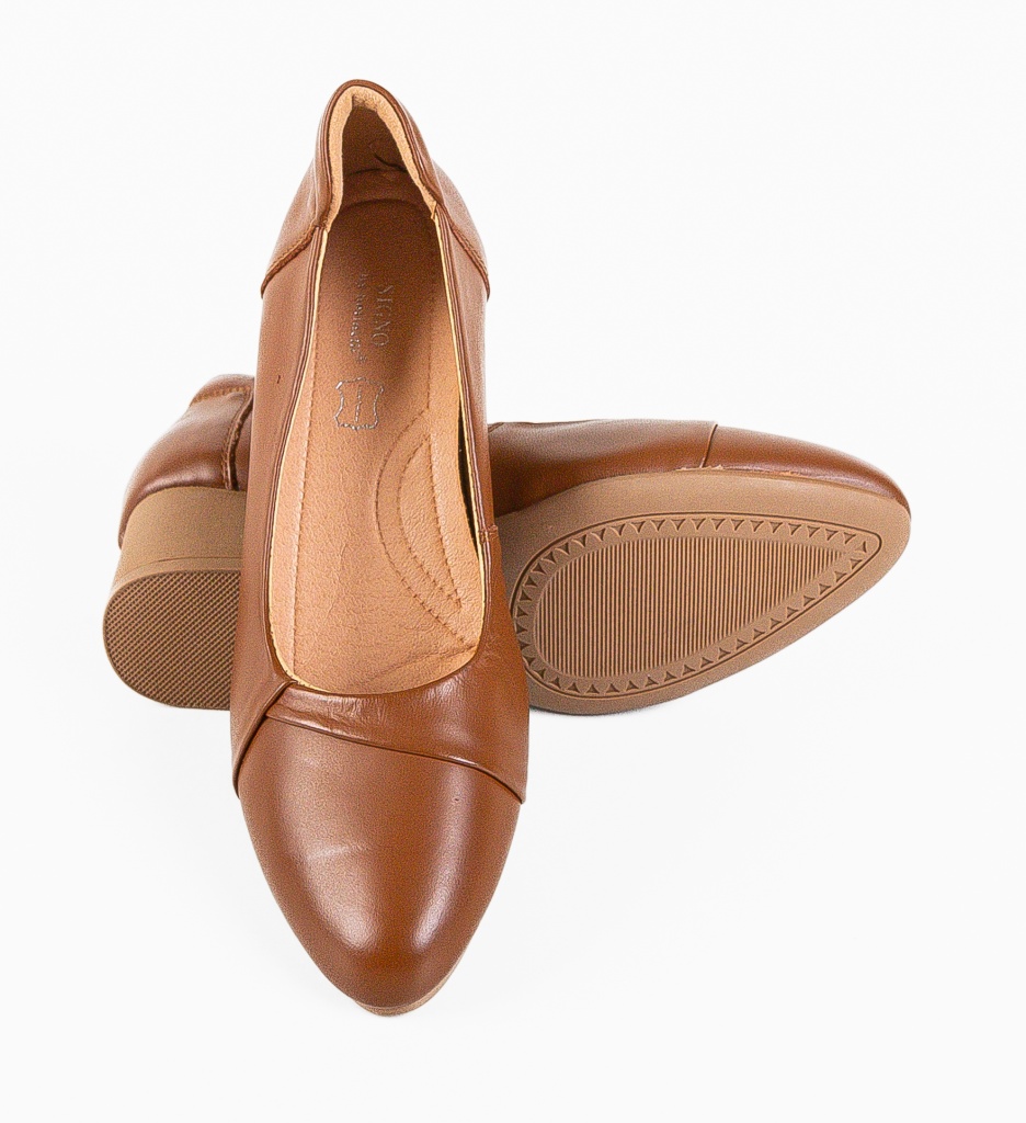 Pantofi Toc Hebba Camel - Eleganță și Stil - imagine 4