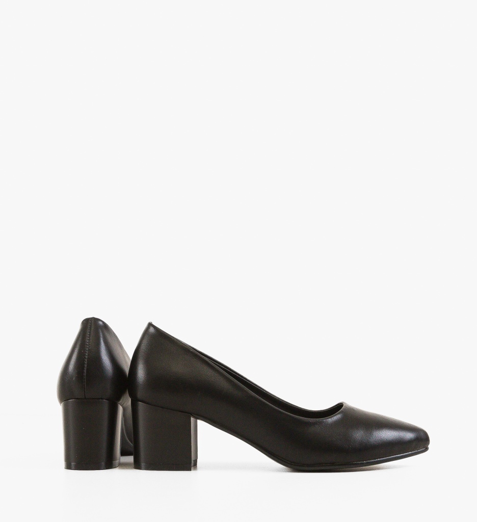 Pantofi Dama cu Toc Negri | Stil și Eleganță - imagine 5