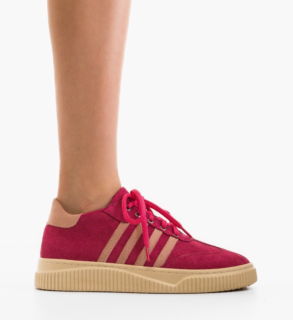 Sneakers Dama Crimson Fuchsia - Confort și Stil - imagine 6