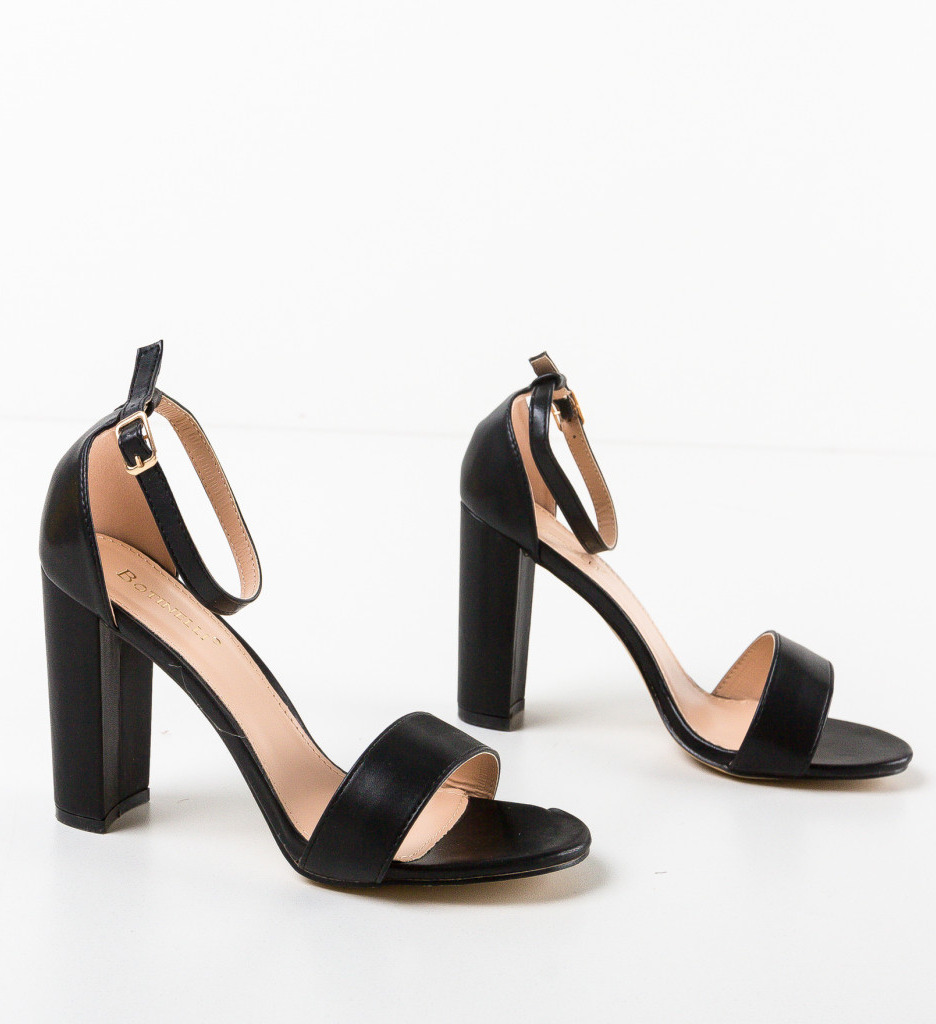 Sandale Dama Nere Negre | Eleganță și Stil - imagine 6